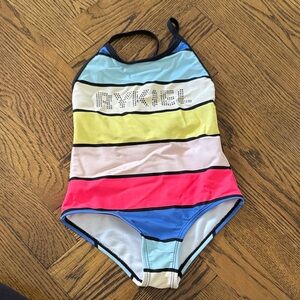 Sonia Rykiel Colorful Striped Kids Swimsuit